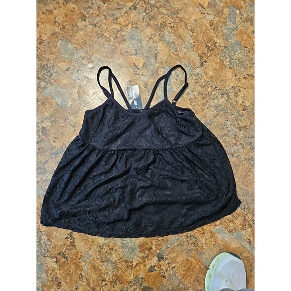 Hot Topic Black‎  Lace-Skull Babydoll Tank Top Size Small NWT (B9) - Picture 6 of 6